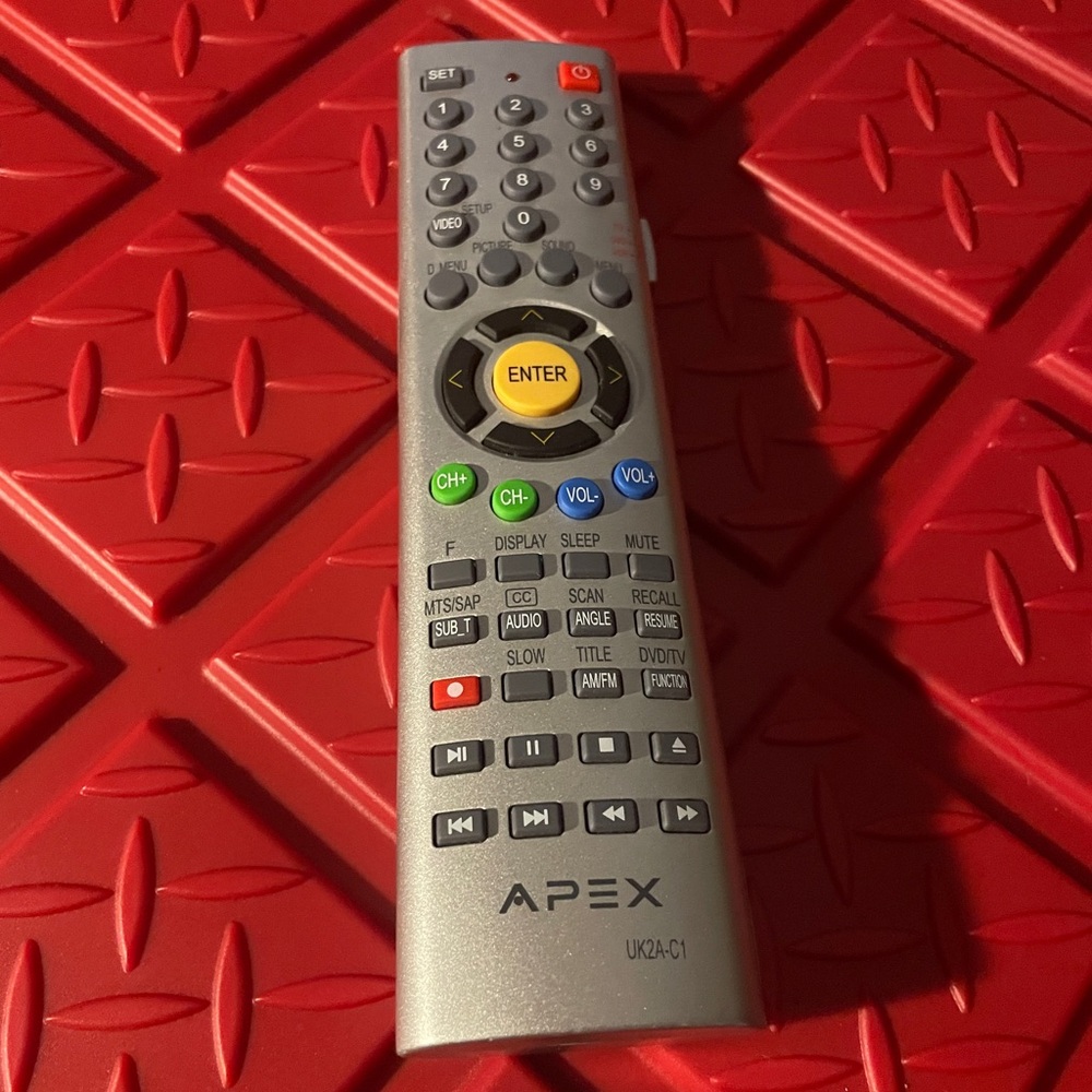 Apex UK2A-C1 remote control Tested And Cleaned TV DVD Combo OEM Television